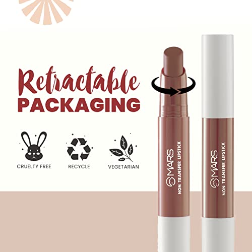 MARS Matte Super Stay Lipstick | Smudge Proof and Waterproof Lipstick for Women | 12-SINFUL