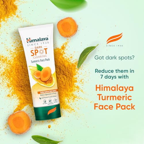 Himalaya Dark Spot Clearing Turmeric Face Pack | Organic Turmeric Mask for Dark Spot Reduction and Radiant Skin