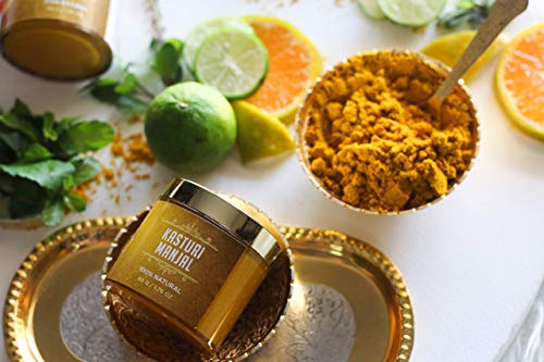 Shesha Naturals Kasturi Manjal Wild Turmeric Powder | Traditional Ayurvedic Powder for Glowing Skin