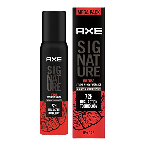 AXE Signature Intense Long Lasting No Gas Body Aerosol Deodorant for Men | Bold Aromatic Spicy Fragrance