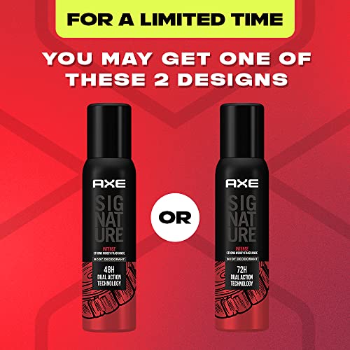 AXE Signature Intense Long Lasting No Gas Body Aerosol Deodorant for Men | Bold Aromatic Spicy Fragrance