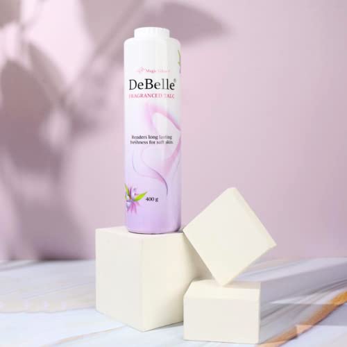 DeBelle Fragranced Face and Body Talc Lavender Talcum Face Powder for men & Women | Pack of 2