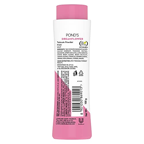 Ponds Dreamflower Fragrant Talc Powder with Vitamin B3 | 100gm