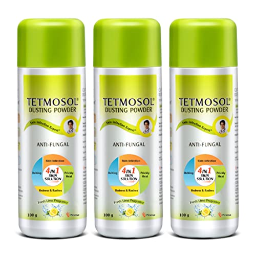 Tetmosol Anti-fungal Dusting Powder for daily use Fights skin Infections | Prickly Heat | Itching | Pack of 2
