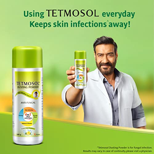 Tetmosol Anti-fungal Dusting Powder for daily use Fights skin Infections | Prickly Heat | Itching | Pack of 2