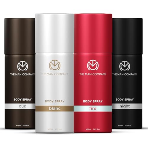 The Man Company Blanc Fire Night and Oud Deodorant Set for Men | Long Lasting Freshness Spray Variety Combo