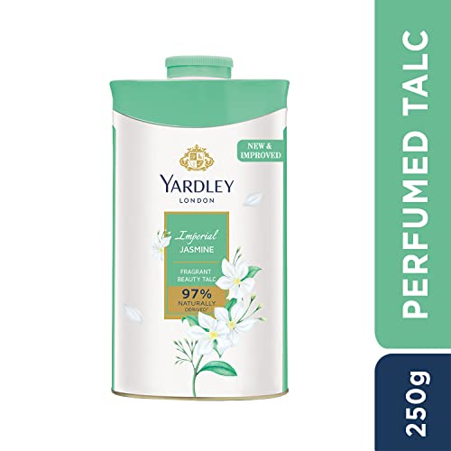 Yardley London Imperial Jasmine Perfumed Talc Fragrant Beauty Talc for Women Smooth Texture