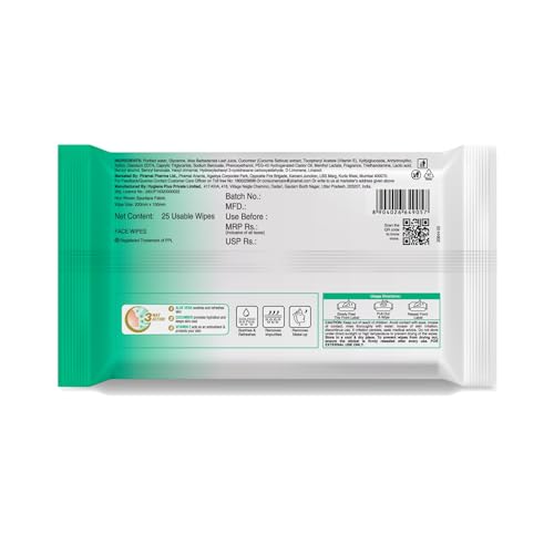 Lacto Calamine Daily Cleansing Facial Wipes | Pack of 3