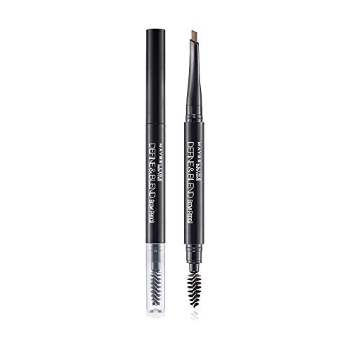 Maybelline New York Brow Pencil | With Spoolie | Define & Blend Brow Pencil | Natural Brown