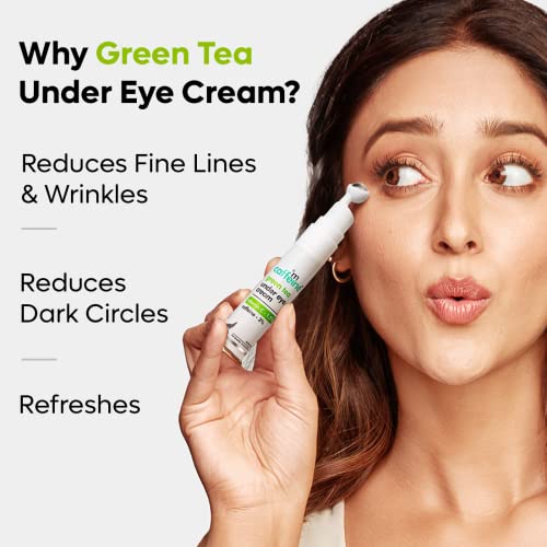 mCaffeine Green Tea Under Eye Cream with 3% Caffeine, 1.5% Vit C & Peptides