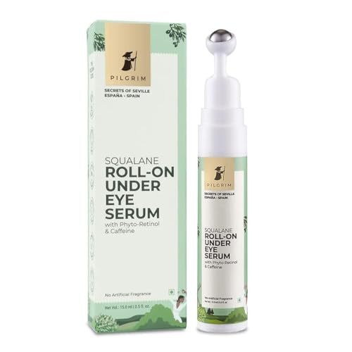 Pilgrim Squalane Roll-On Under Eye Cream with Phyto-Retinol & Caffeine