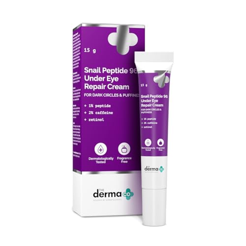 The Derma Co. Snail Peptide 96 Under Eye Repair Cream with Snail Mucin & Peptide Complex For Dark Circles & Puffiness