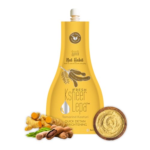 Nat Habit Fresh Tamarind Kasturi Ksheer Lepa Face Mask | Ayurvedic De Tan and Brightening Mask