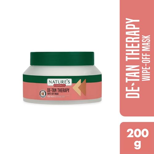 Nature's Essence Detan Therapy Wipe Off Mask | Instant Brightening and De Tan Face Mask for Glowing Skin