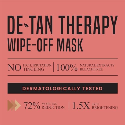 Nature's Essence Detan Therapy Wipe Off Mask | Instant Brightening and De Tan Face Mask for Glowing Skin