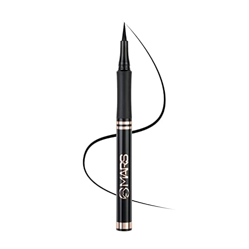 MARS Smudge Proof Liquid Pen Eyeliner with Ultra Fine Tip | Jet Black