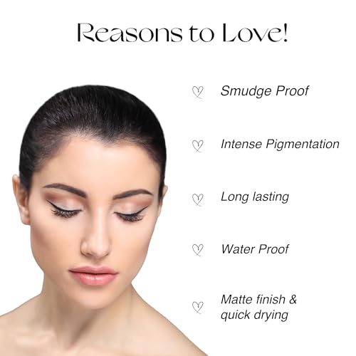 Nourish Mantra's All-Day Liquid Eyeliner | Formulated with Argan Oil | Vitamin E & Glycerine | Black Color
