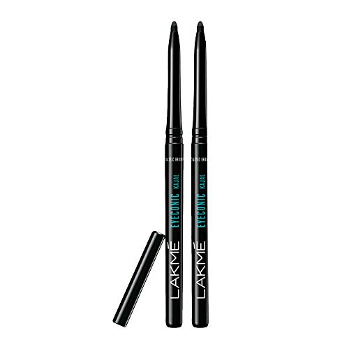Lakme Eyeconic Kajal Twin Pack | Black Matte Finish