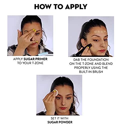 SUGAR Cosmetics Ace Of Face Foundation Stick with In-Built Brush | 35 Frappe