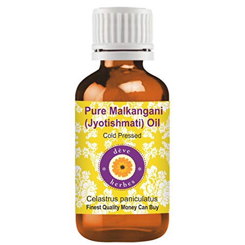 Deve Herbes Pure Malkangani | Jyotishmati Oil (Celastrus paniculatus) Natural Therapeutic Grade Cold Pressed For Skin