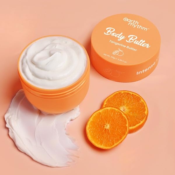 Earth Rhythm Tangerine Body Butter with Mango seed butter, Rosehip Oil and Tangerine