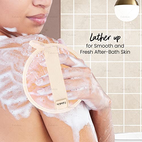 Fabskin Loofah Jute Body Scrubber For Bathing | Bath Scrub | Pack of 2