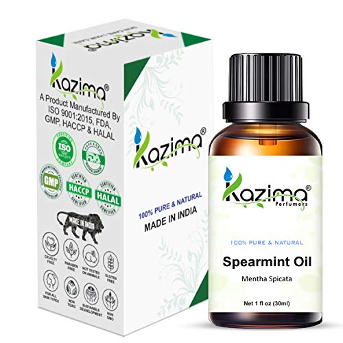 Kazima Spearmint Essential Oil 100% Pure | Natural & Undiluted Oil for Skin Care & Hair Care
