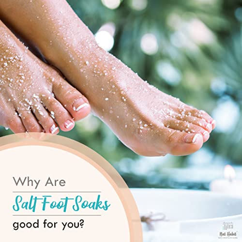 Nat Habit Fresh Lavender Unwind Foot Salt | Epsom Salt | Himalayan Pink Salt & Essential Oils | Pack of 2