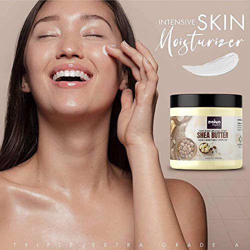 Paiya Organics Raw Unrefined Organic Ivory Shea Butter For Skin Face Hair Stretch Marks | Make Whipped Body Butter