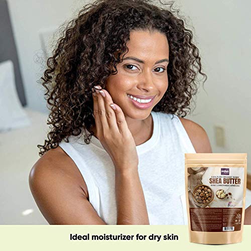 Paiya Organics Raw Unrefined Organic Ivory Shea Butter For Skin Face Hair, Make Whipped Body Butter
