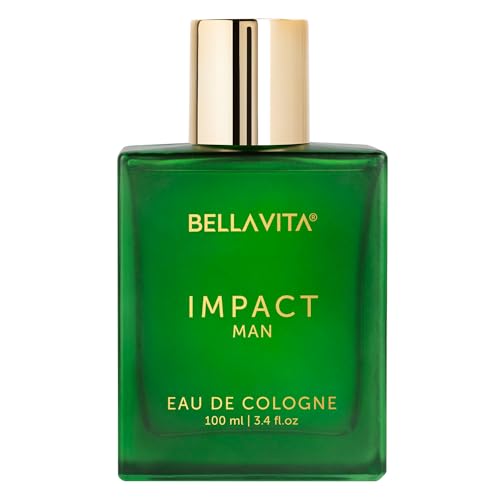Bella Vita Luxury IMPACT MAN Eau De Cologne Perfume with Mandarin Orange, Patchouli, Cedar