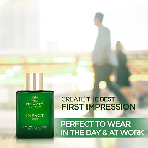 Bella Vita Luxury IMPACT MAN Eau De Cologne Perfume with Mandarin Orange, Patchouli, Cedar