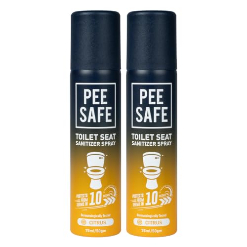 Pee Safe Toilet Seat Sanitizer Spray, Pack of 2