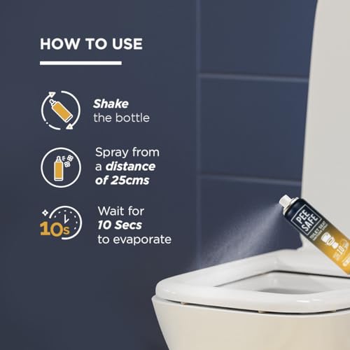 Pee Safe Toilet Seat Sanitizer Spray, Pack of 2