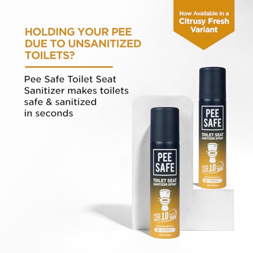 Pee Safe Toilet Seat Sanitizer Spray, Pack of 2
