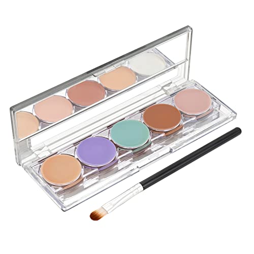 MARS 5 Colour Contour and Concealer Kit with Brush, Easy to Blend, Shade-3
