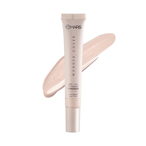 MARS Wonder Cover Liquid Concealer | Creaseproof & Easy to Blend Concealer for Face Makeup | SHADE-01