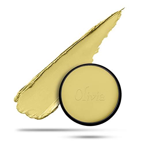 Olivia Medium All Types 100% Waterproof Pan Cake Golden Yellow Matte Makeup Concealer Cream | Shade-21 | Pack of 2