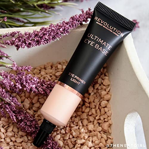 Revolution Beauty London Makeup Revolution Ultimate Base Eye Primer Light Eyeshadow Base to Prevent Oily Lids and Creasing