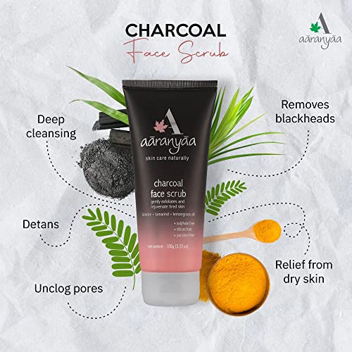 Aaranyaa Charcoal Face Scrub Exfoliate Scrub With Activated Charcoal & Tamarind