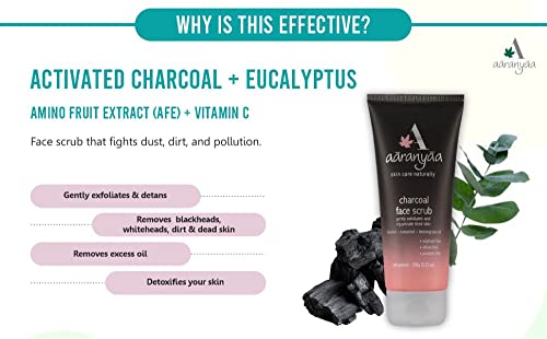 Aaranyaa Charcoal Face Scrub Exfoliate Scrub With Activated Charcoal & Tamarind