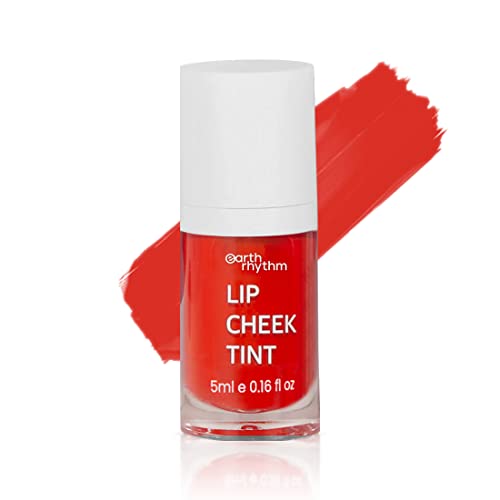 Earth Rhythm Lip and Cheek Tint with Goodness of Pomegranate & Grape Seed Extract, Nourishes & Hydrates Dry Chapped Lips, Blush & Eyeshadow for Women, Cheery