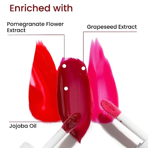 Earth Rhythm Lip and Cheek Tint with Goodness of Pomegranate & Grape Seed Extract, Nourishes & Hydrates Dry Chapped Lips, Blush & Eyeshadow for Women, Cheery