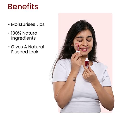 Earth Rhythm Lip and Cheek Tint with Goodness of Pomegranate & Grape Seed Extract, Nourishes & Hydrates Dry Chapped Lips, Blush & Eyeshadow for Women, Mermaid