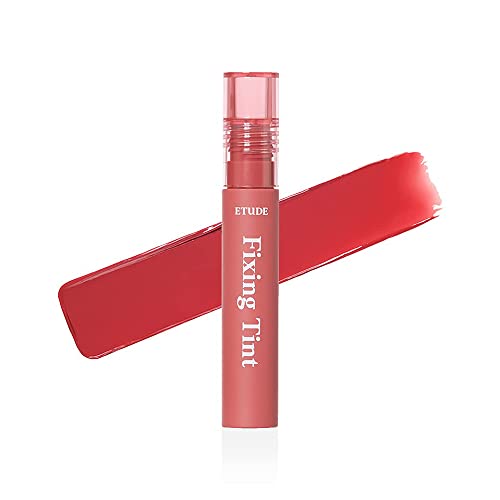 ETUDE Fixing Tint Long Lasting Liquid Lipstick Waterproof, Smudgeproof, Lightweight Matte Finish Lip Stain Shade 01- Analog Rose