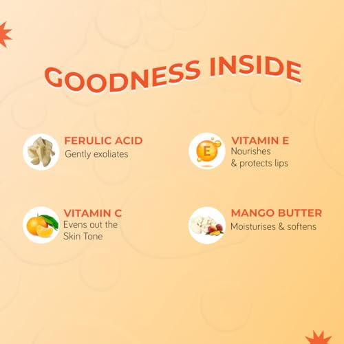 Moody Vitamin C Lip Scrub Balm 85% Reduction in Dark Lips & Pigmentation 100% Vegan for Women & Men | For All