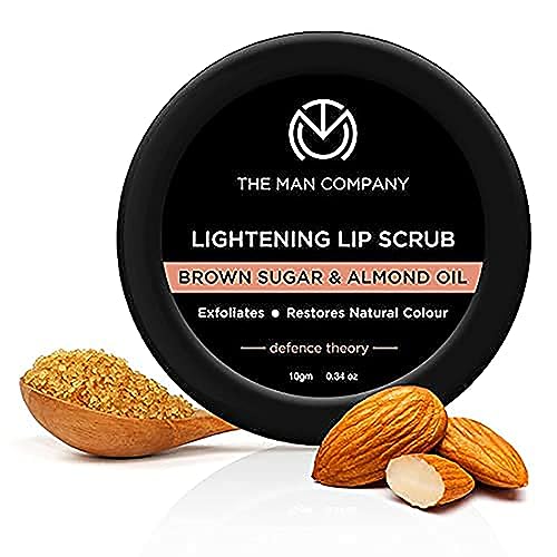 The Man Company Lip Care Combo with Lip Scrub & Lip Balm for Dry & Chapped Lips Lightening & Brightening Dark