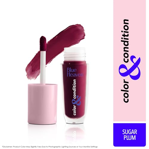 Blue Heaven Color & Condition tinted lip oil for women | Sugar Plum