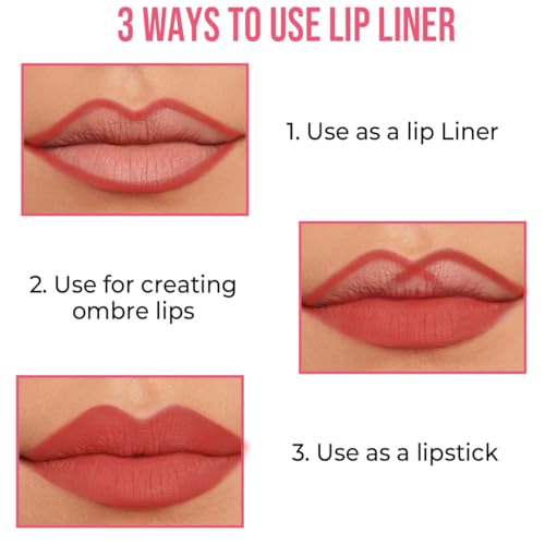 Insight Cosmetics Glide On Lip Liner, Multicolor, Set of 12