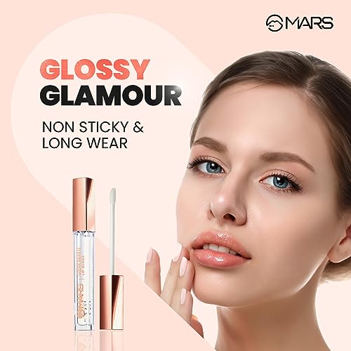 MARS Clear Quartz Lip Gloss for Women | Hydrating & High Shine
